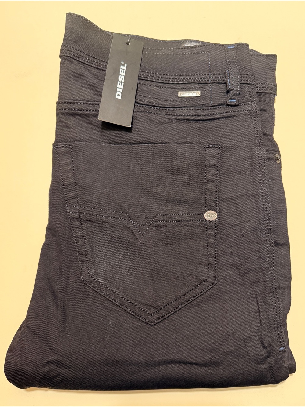 Diesel Men’s Black Slim Jeans - Classic Five-Pocket Style(brand new)